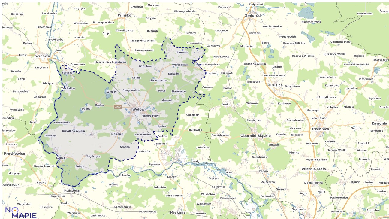 Mapa wyborów do sejmu Wołów
